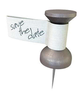 Save The Date Mteal Thumbtack