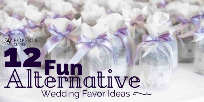 alternative wedding favor ideas
