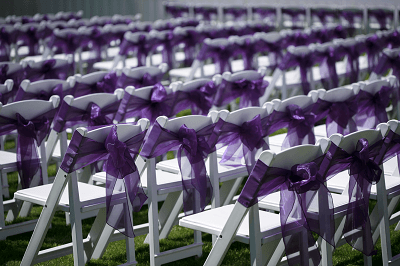 chairs at a wedding