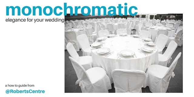 white wedding color reception tables