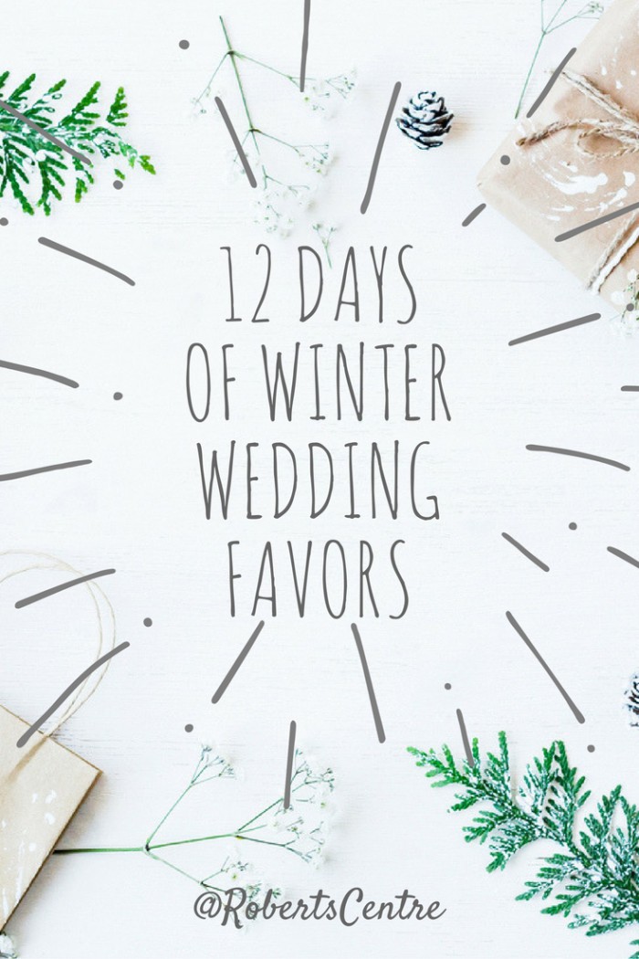 winter wedding favors