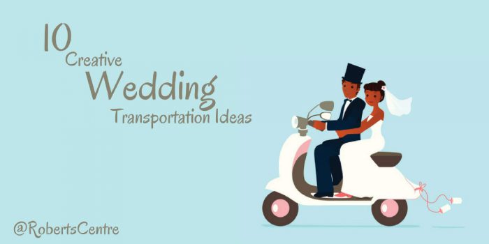 creative wedding transportation
