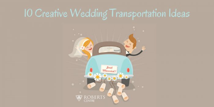 creative wedding transportation