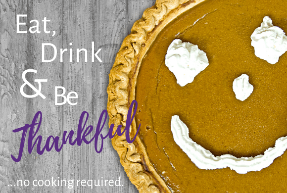 Don't let cooking and cleaning interfere with family time this Thanksgiving. Our done-for-you Thanksgiving dinner and touchless pick up let you eat, drink, and be thankful...no cooking required. 